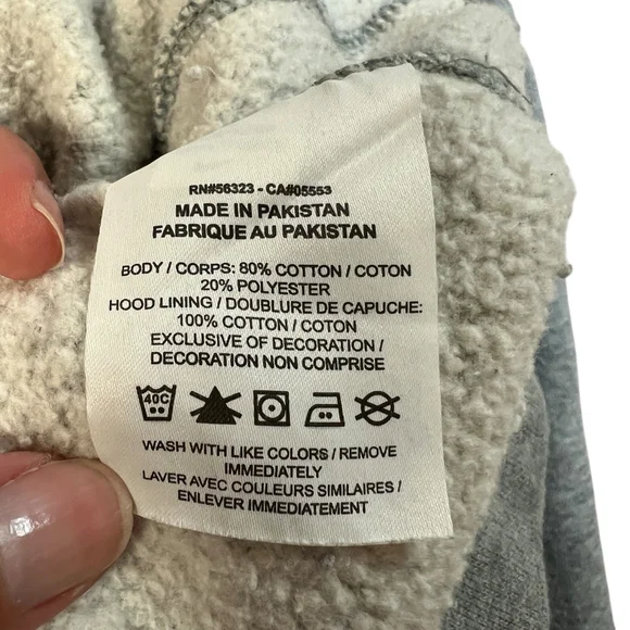 Nike Gray Pullover Hoodie Small Swoosh Logo Fleece Sweatshirt Men’s Size S - Picture 3 of 11